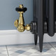 FAR-CR-B-BLACK-HEAD-LS01 - Faringdon Traditional Thermostatic Radiator Valve - Brass (Corner TRV) FAR-CR-B-BLACK-HEAD-LS01 - Faringdon Traditional Thermostatic Radiator Valve - Brass (Corner TRV)